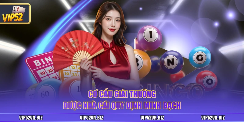 Cơ cấu giải thưởng được nhà cái quy định minh bạch 
